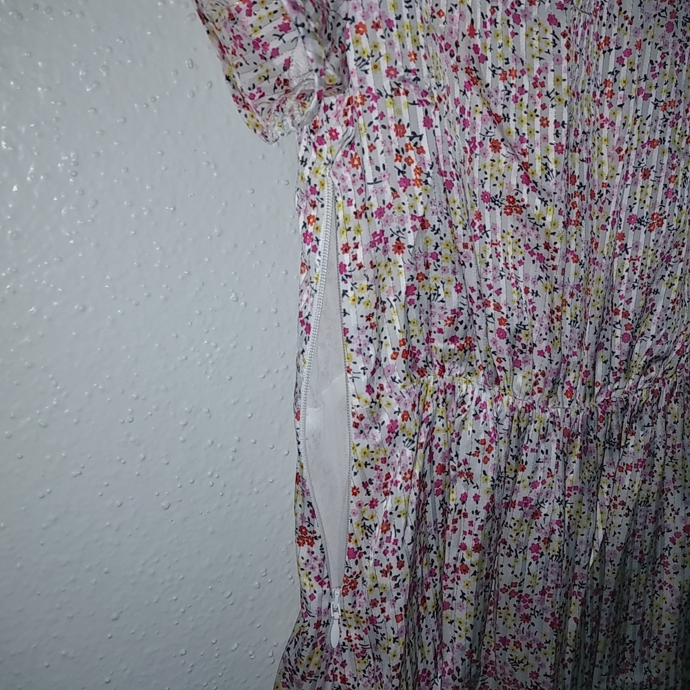 J.Crew 2 XS Feminine Spring Floral Midi Sheath Dress Button Down Front NWOT - Picture 2 of 12